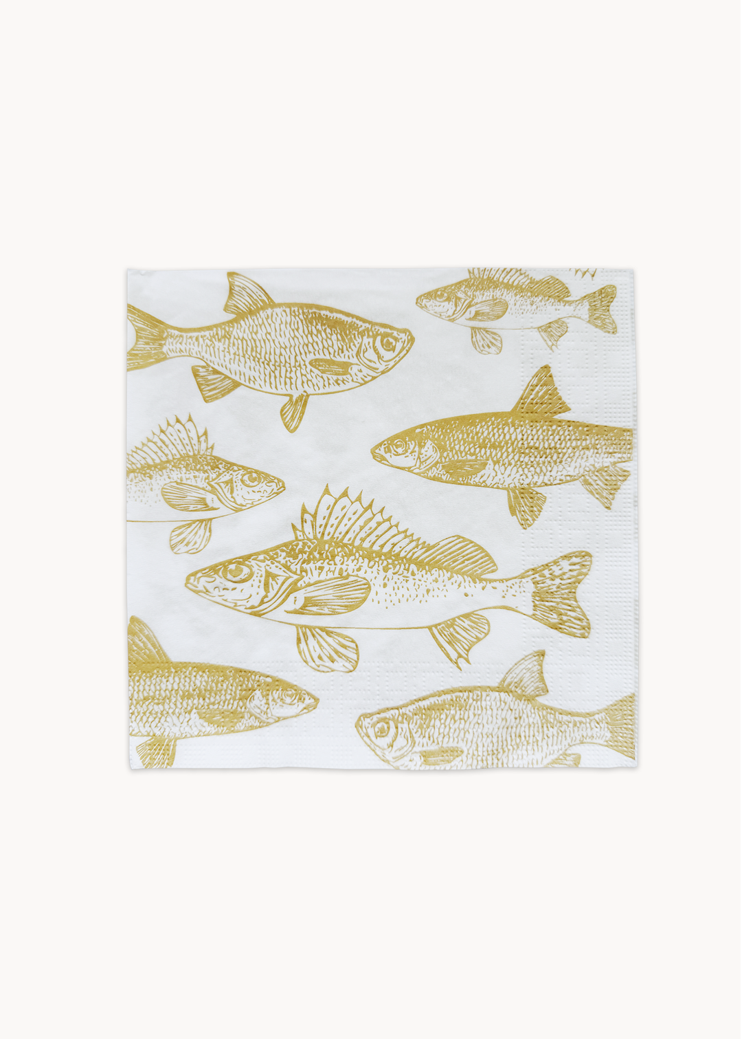 Papierservietten Graphic Fishes gold, 20 Stück