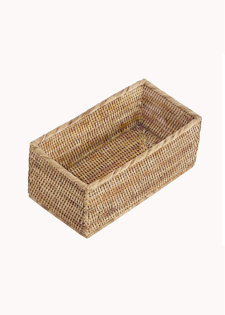 Aufbewahrungskorb Ria aus handgewebtem Rattan