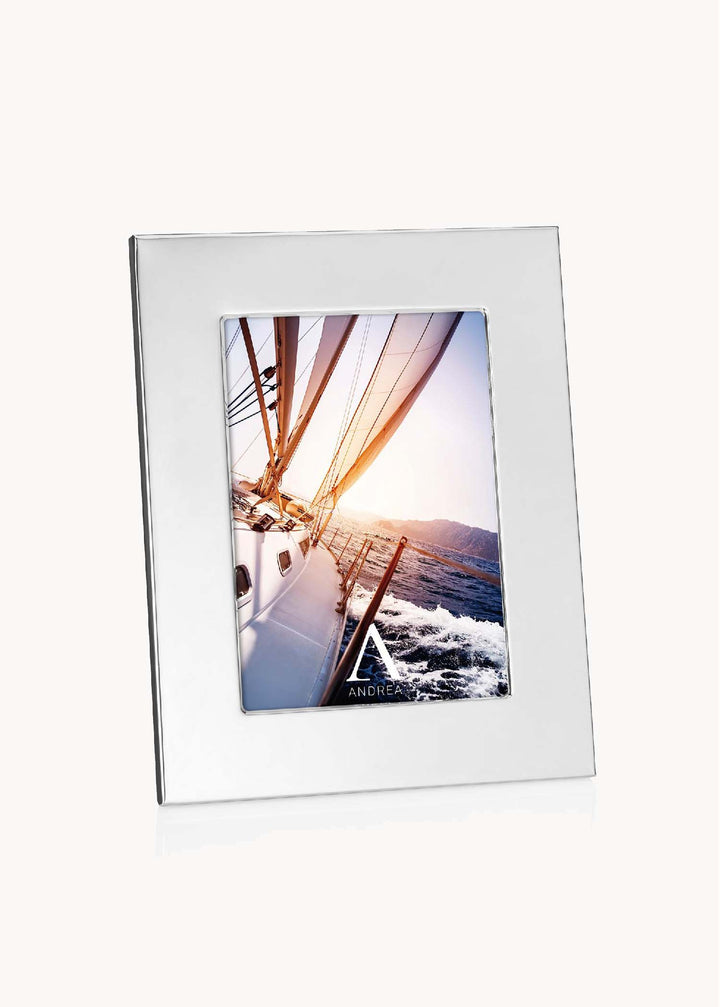 Bilderrahmen aus silberfarbenem Metall, 13 x 18 cm