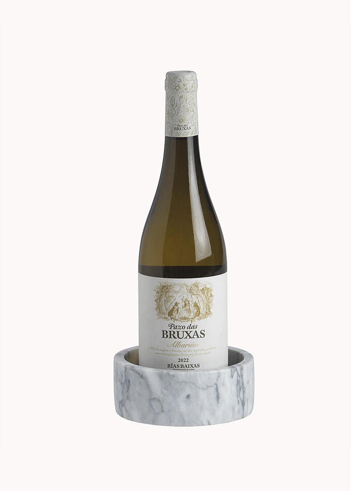 Flaschenuntersetzer mit Umrandung aus Marmor