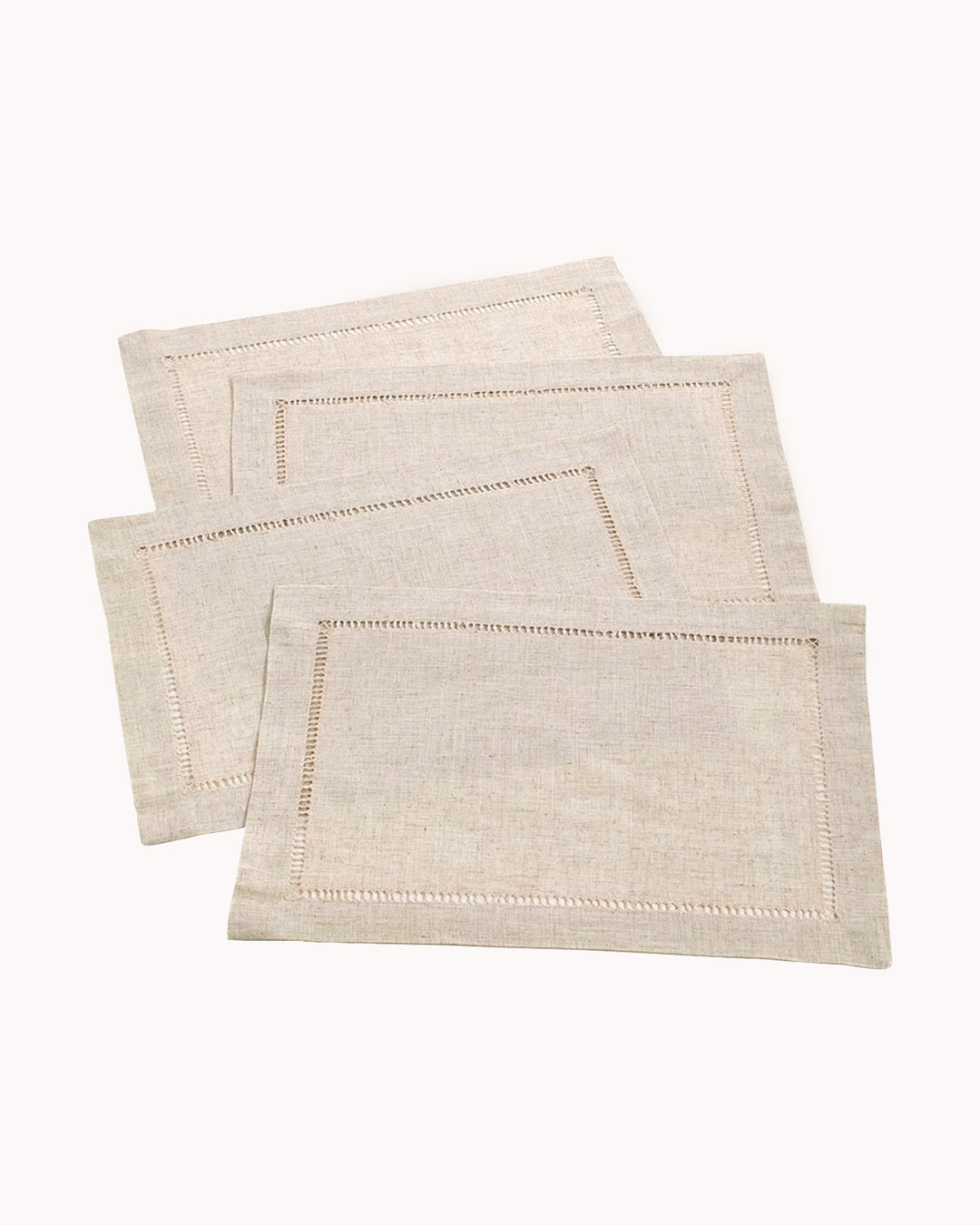 Leinenmix-Tischsets mit Hohlsaum, 4er-Set