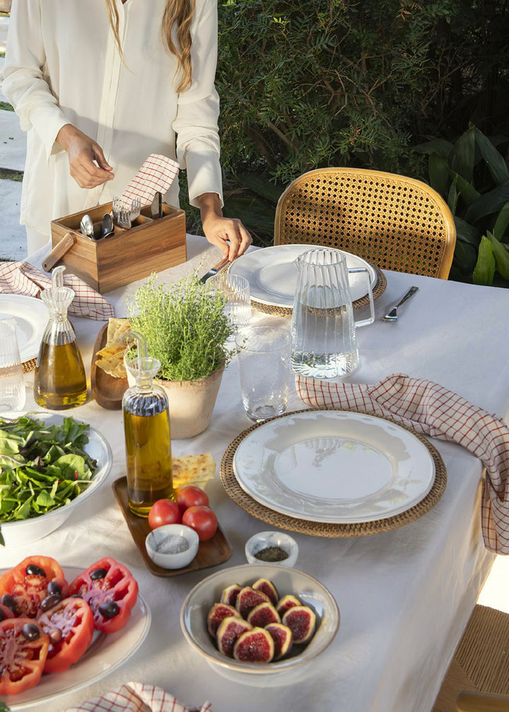 Unterteller aus Rattan, handgefertigt