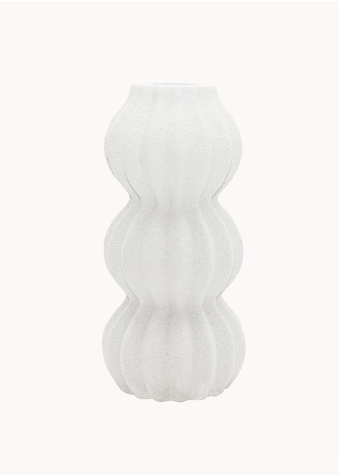 Vase Kaduna aus Keramik, weiss